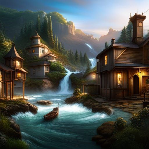 Intergenerational Wisdom in Detailed Matte Painting