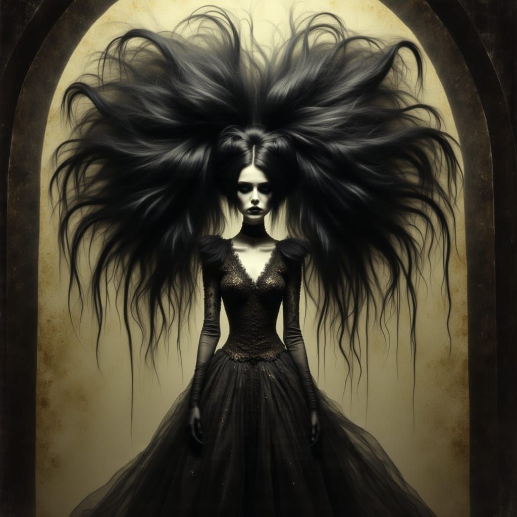 Ligeia: Gothic Beauty in Dramatic Light