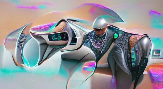 Abstract Futuristic AI-Generated Image