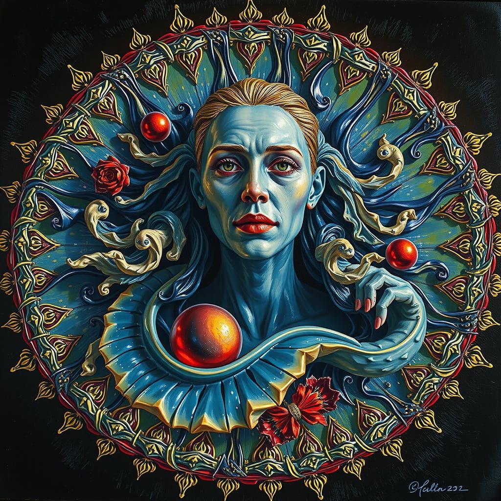 Hyperrealistic Sculpture in Vivid Colors