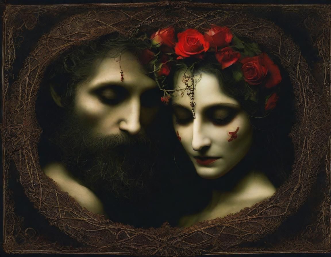 Surreal Meeting in Blissful Ethereal Landscape