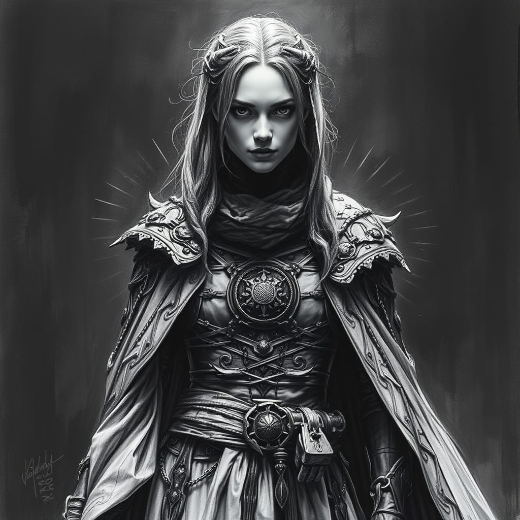 Dramatic Portrait of Coscia in Dark Surrealist Style