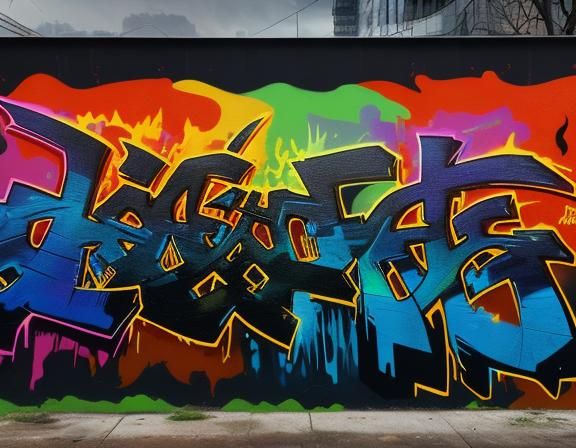 Jungle Ablaze: Street Art in Vivid Colors