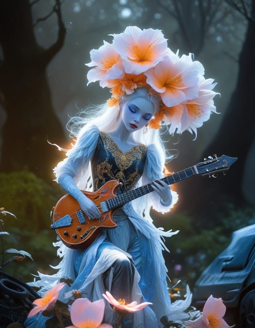 Ethereal Auto Mechanic in Elaborate Fantasy Attire