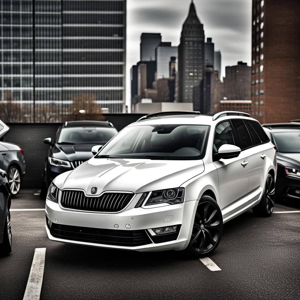 Skoda Octavia Owners Meeting Overlooking New York
