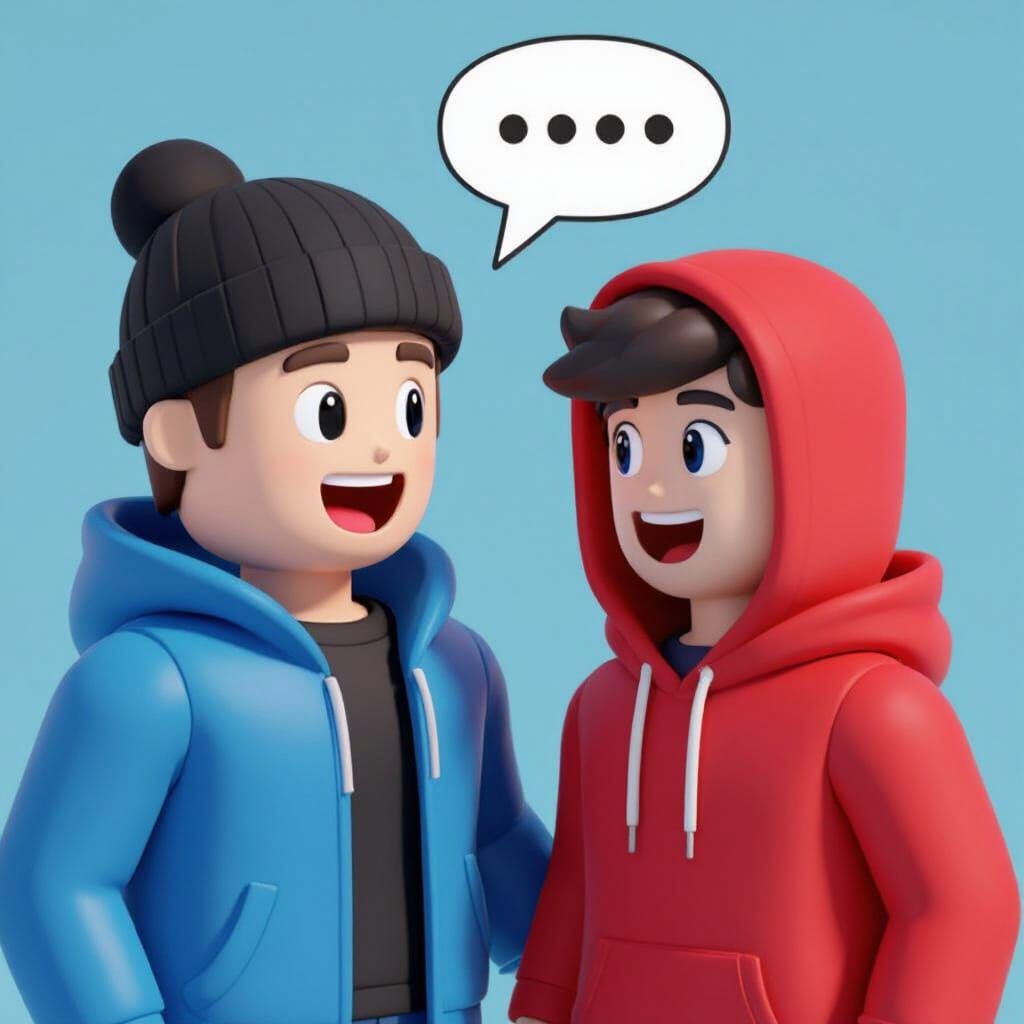 Roblox Characters Chatting with Voice Chat Bubbles