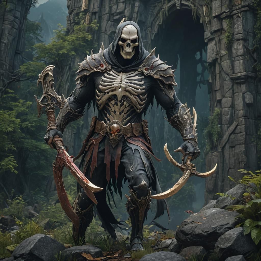 North America as Grim Reaper: Detailed Matte Painting