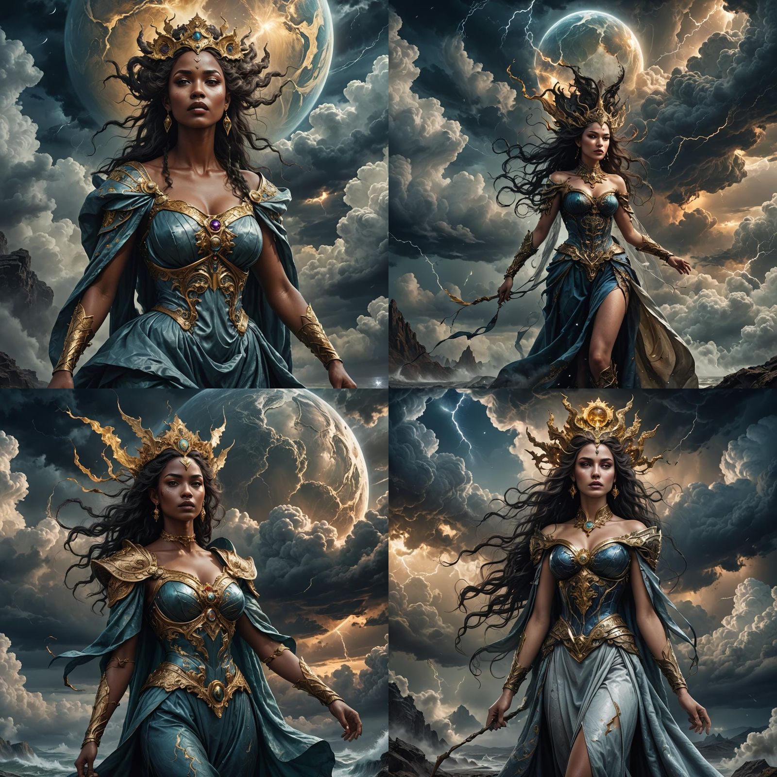 Venusian Beauty in Romantic Dark Magic Art