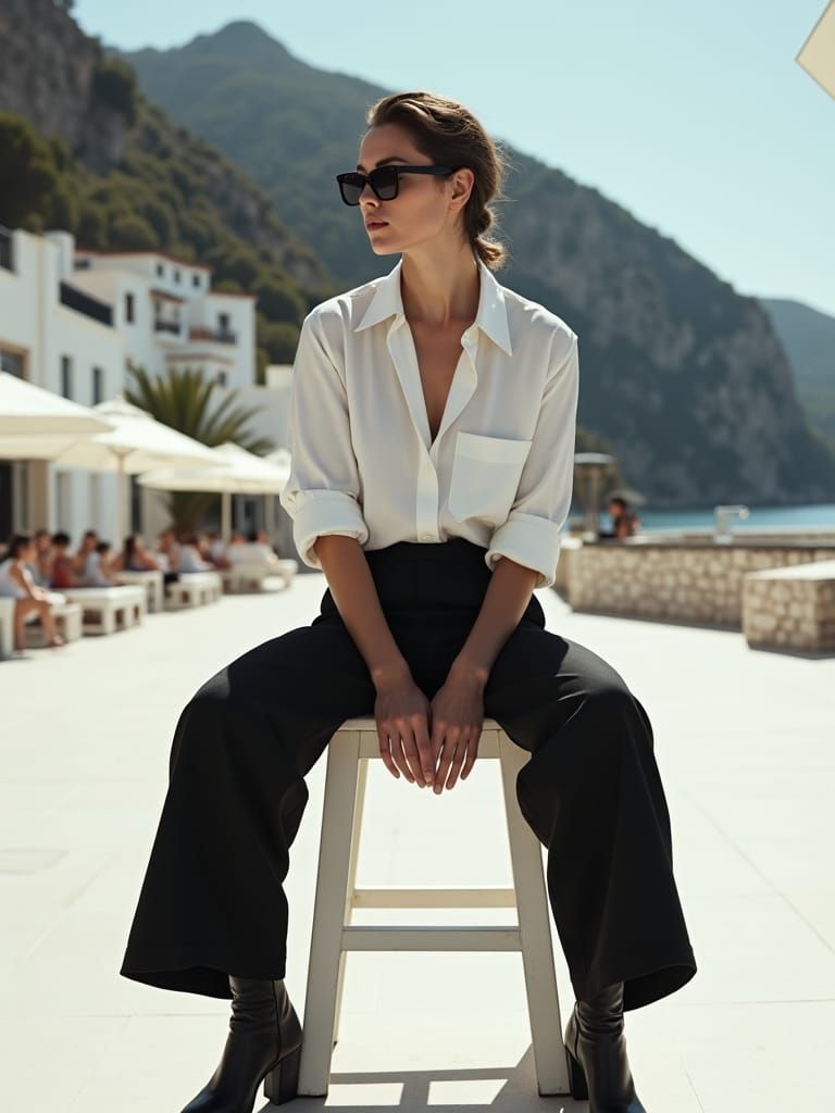 Minimalist Fashion Photo in Jacquemus Style