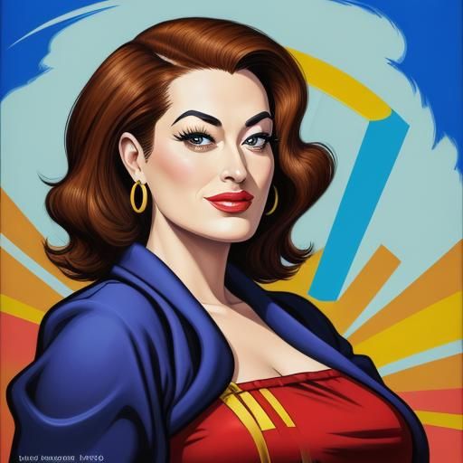 Pin-Up Girl Portrait in 1930s Style