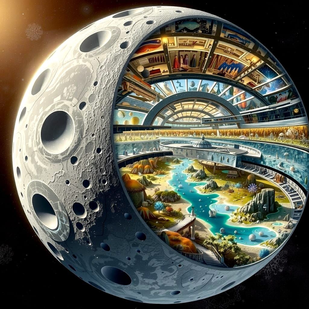 Lunar Goddess in an Ethereal Dreamscape