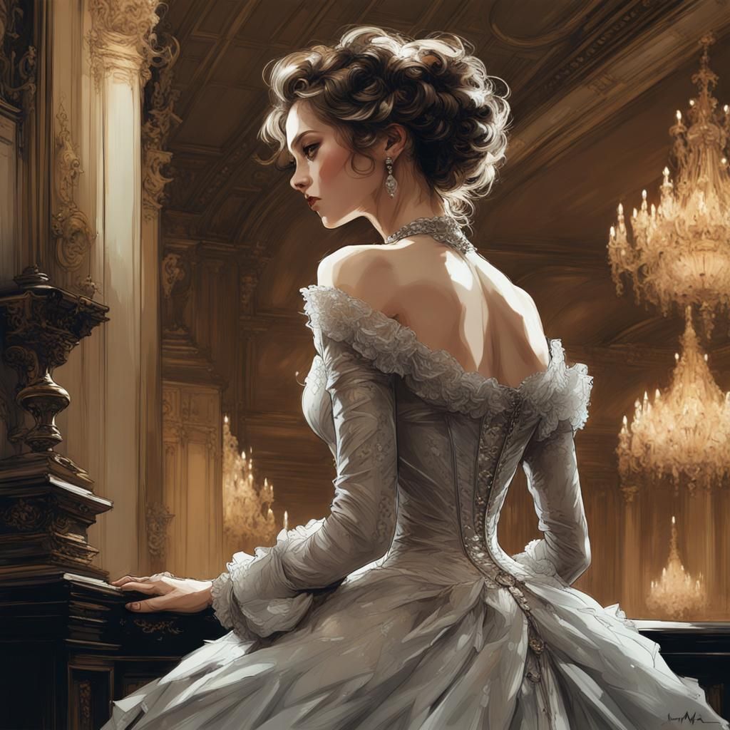 Victorian Lady at a London Ball