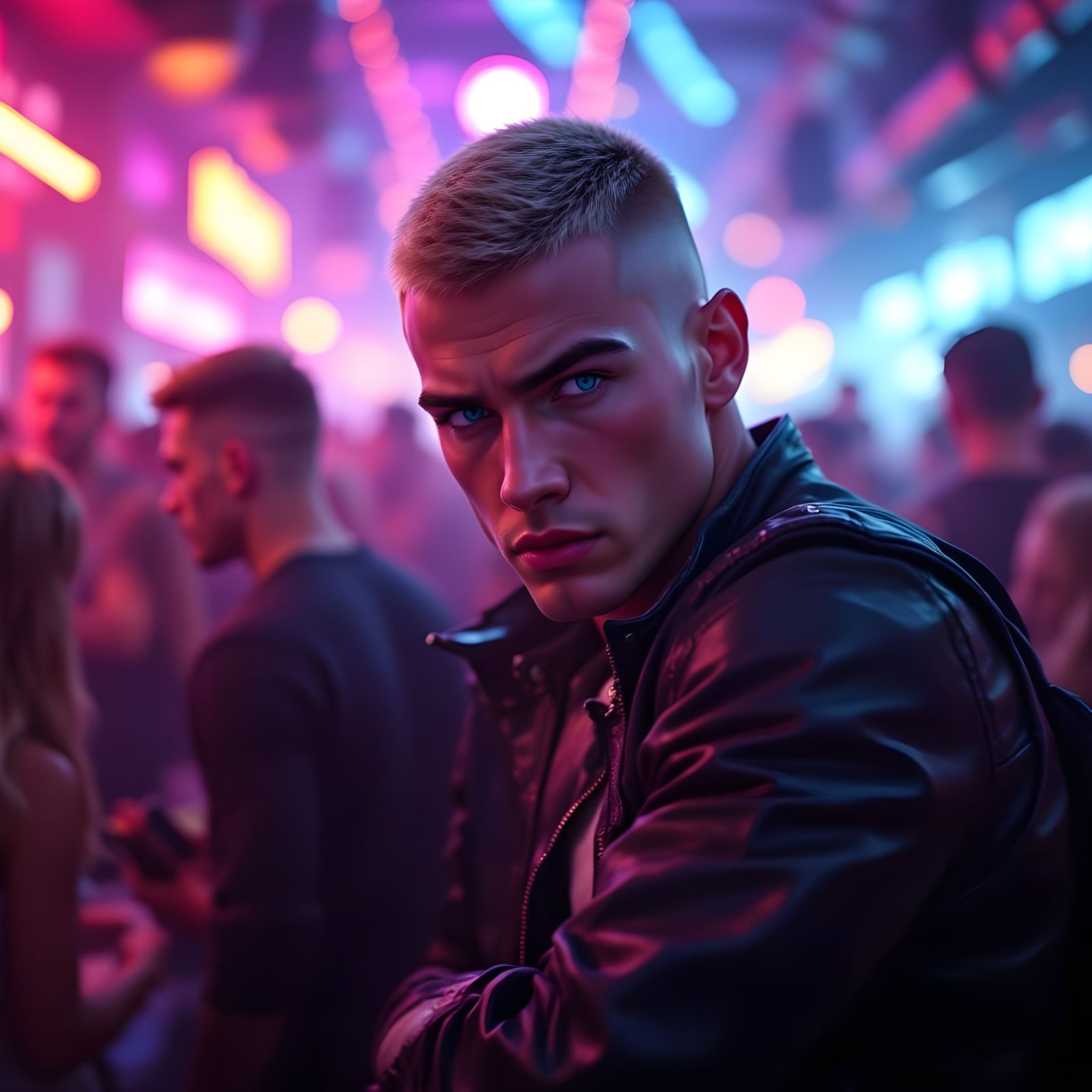 Impatient Man in Gay Club, 3D Anime Art