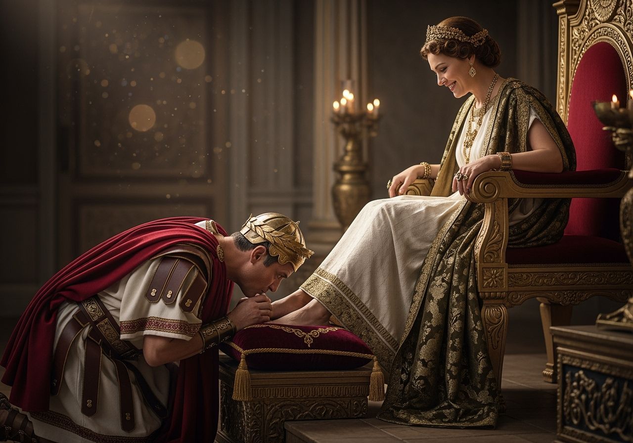 Roman Senator Pays Homage to Empress