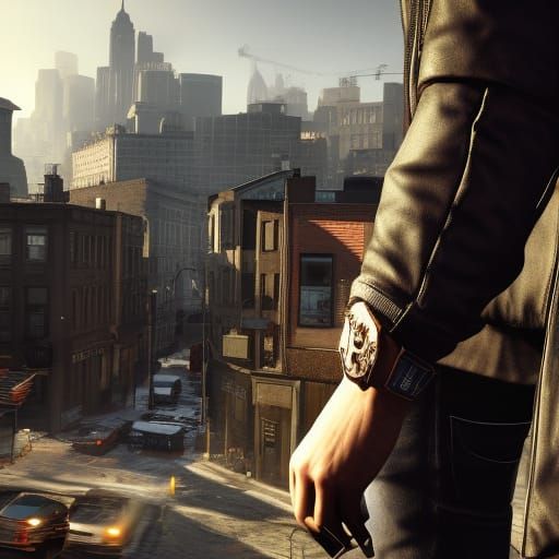 Watch Dogs: Dark 3D Game Cinematic Scene