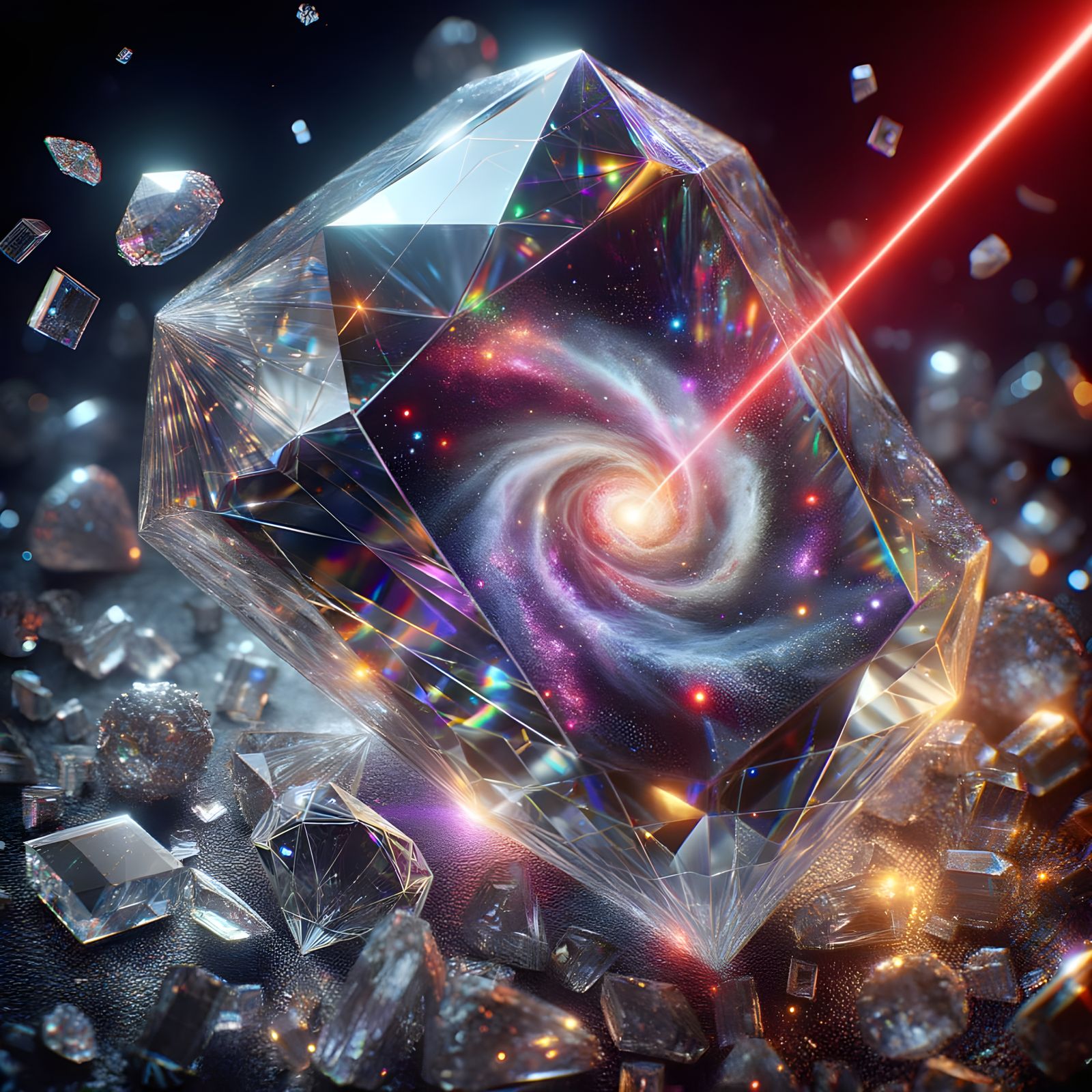 Brilliant Diamonds Refract Light into Galaxy Colors