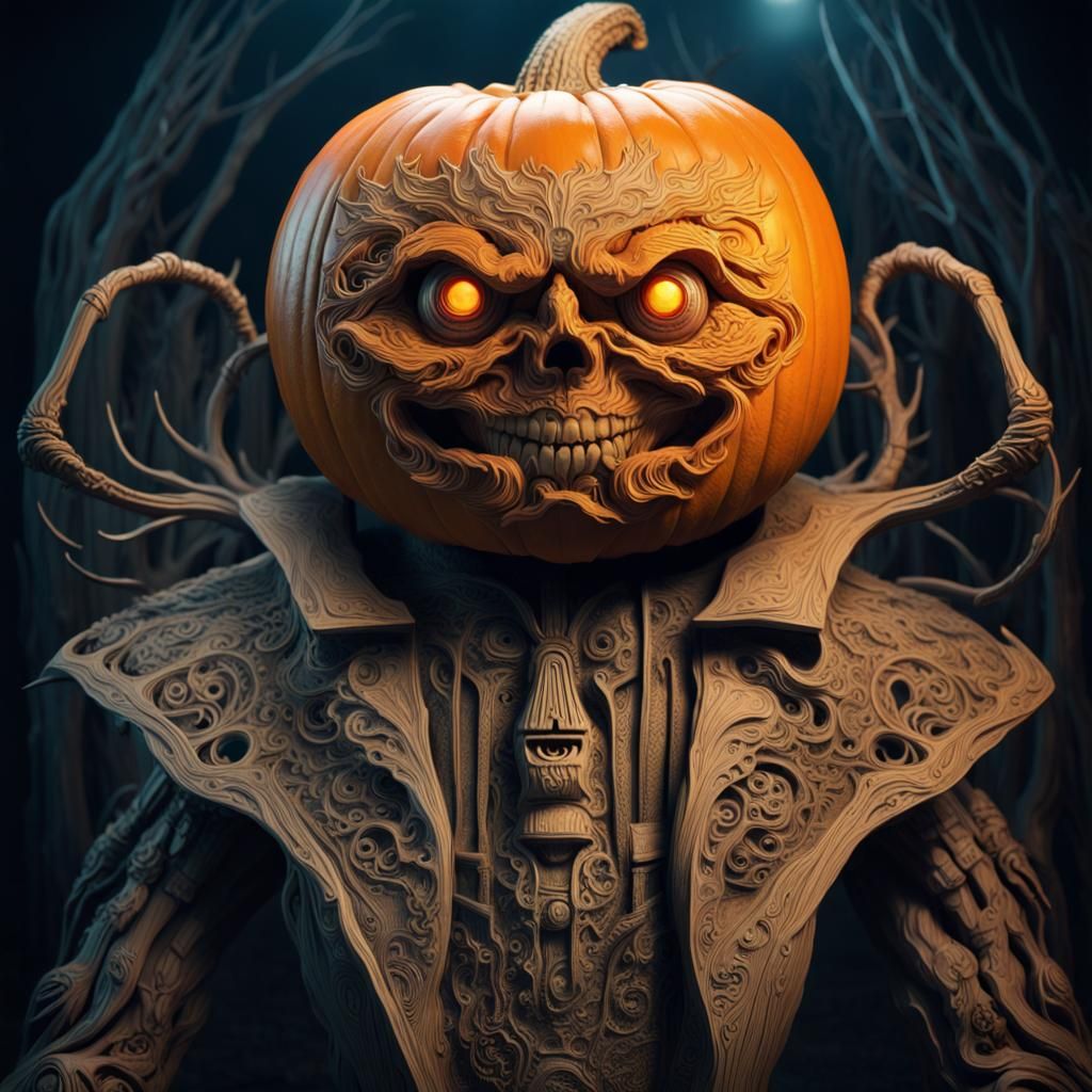 Headless Horseman Halloween Portrait (with borrowed head)
