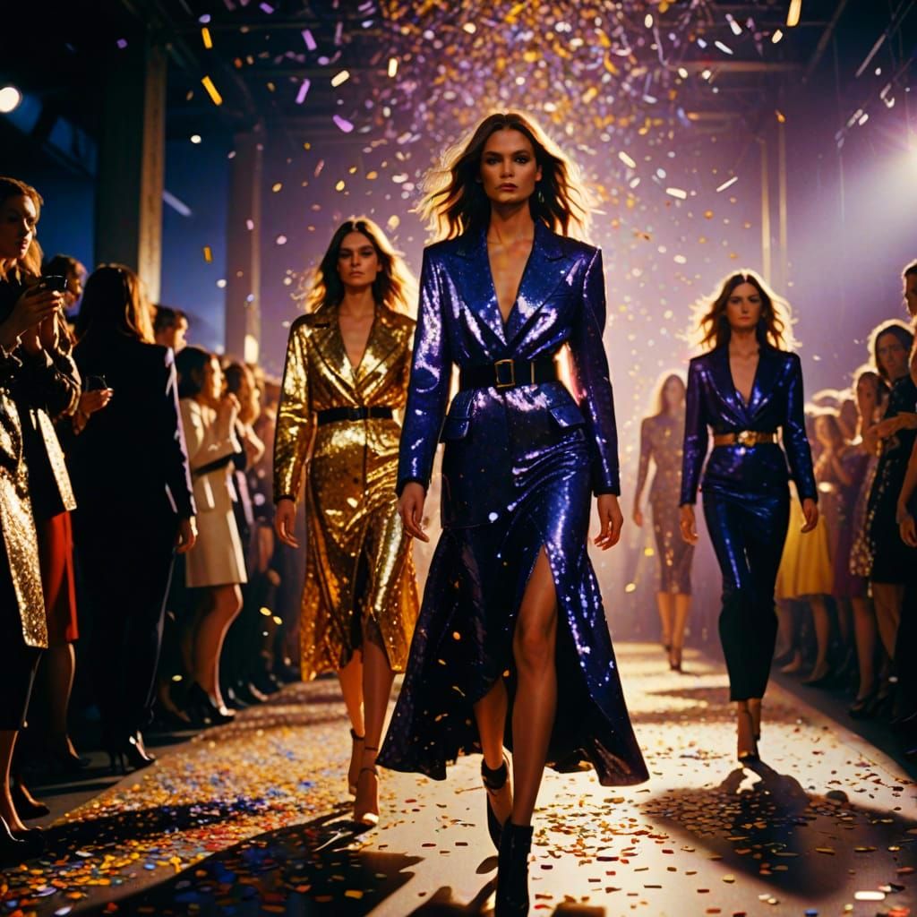 Supermodels Strut Down a Cinematic Catwalk