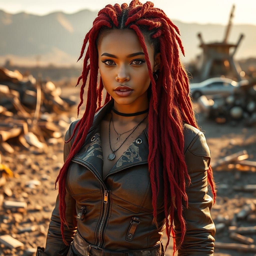 Resilient Warrior in Post-Apocalyptic Landscapes