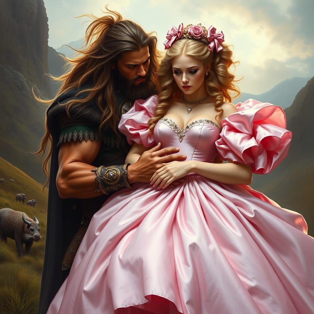 Regal Highlander Captures His Delicate Bride in the Dramatic...