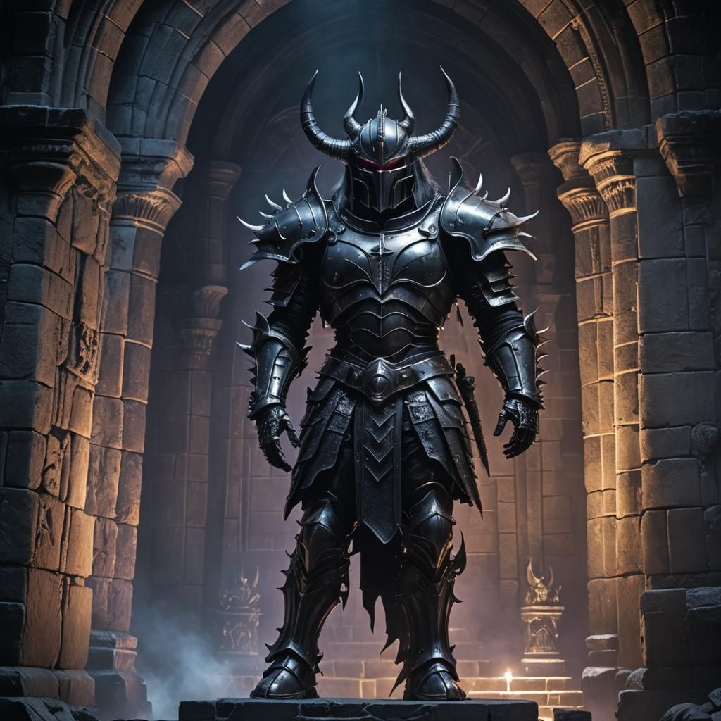 Demonic Armor in Dark Castle, Giger Style