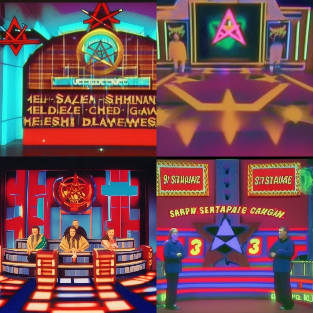 Cursed 90s Game Show Scene