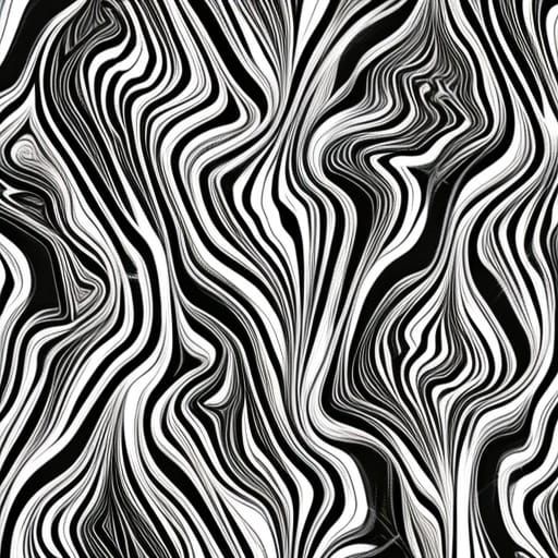 Elegant Black and White Marbled Pattern