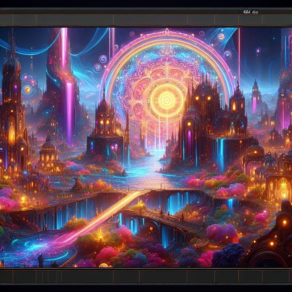 Vibrant Land of Dreams in Hyperrealistic Detail