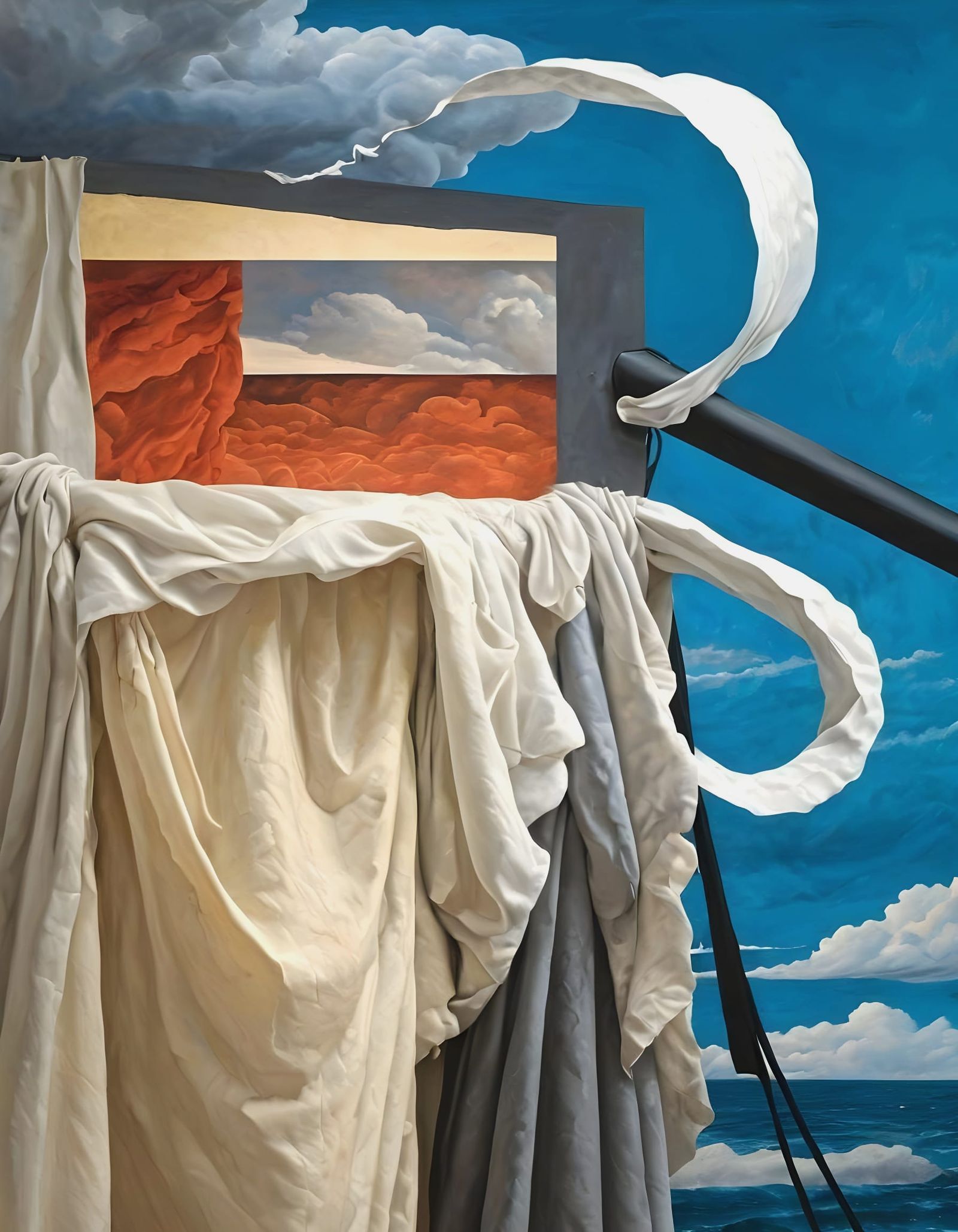 Sea and Storm Draped in Ephemeral Fabric