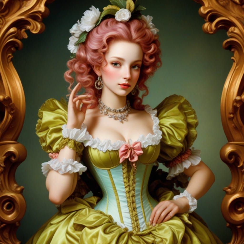 Rococo Inspired Calypso Goddess