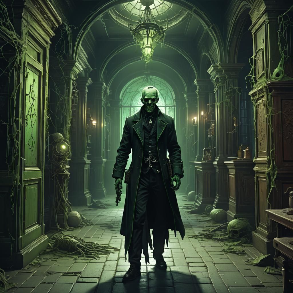 Beteljuice in Haunted Mansion Concept Art