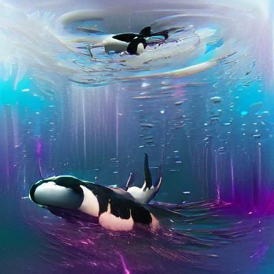 Orca Underwater: Majestic Ocean Scene