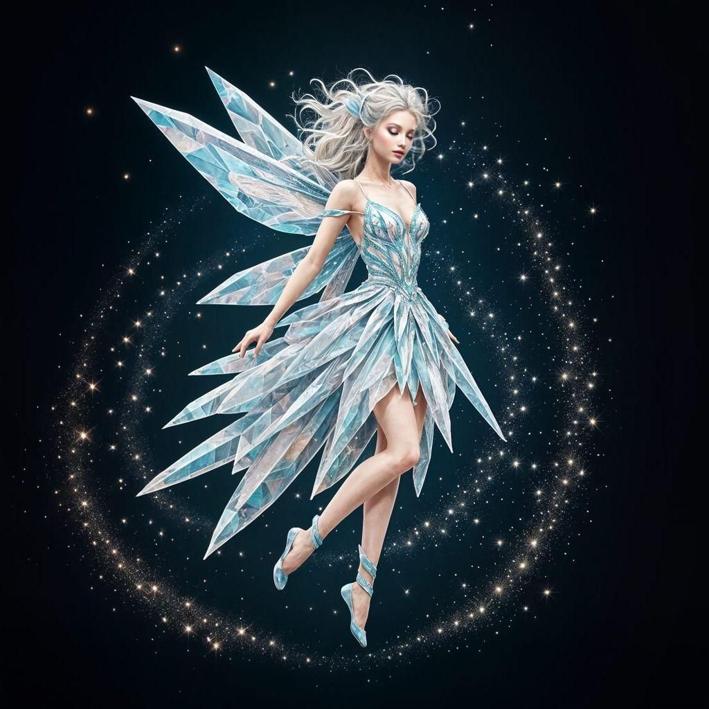 Crystal Fairy Twirling in Air