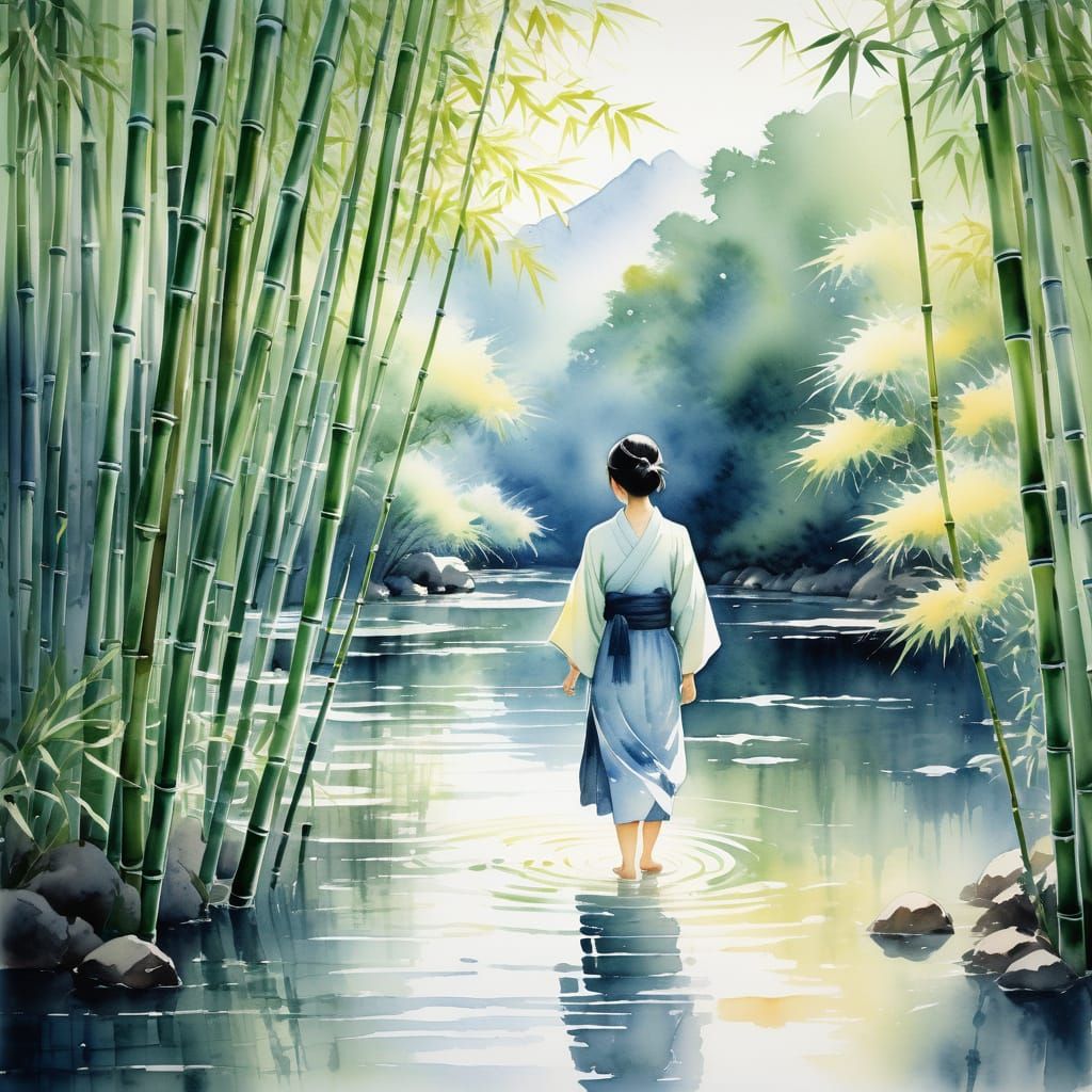 Poeme de Sagano
bamboo 🎋
yuzu 🍋 
water streams 🌊