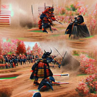 Samurai's Last Stand: A Moment of Valor