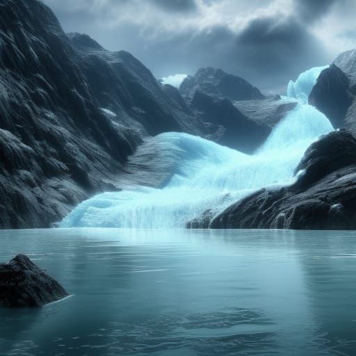 Glacier Flood: Epic Fantasy in Cinematic 3D