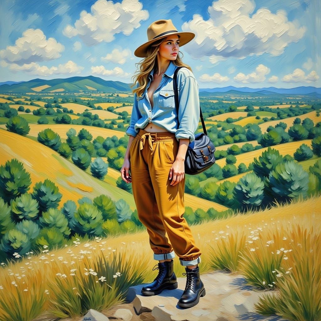 Expressive Painter Captures Nature in Post-Impressionist Sty...