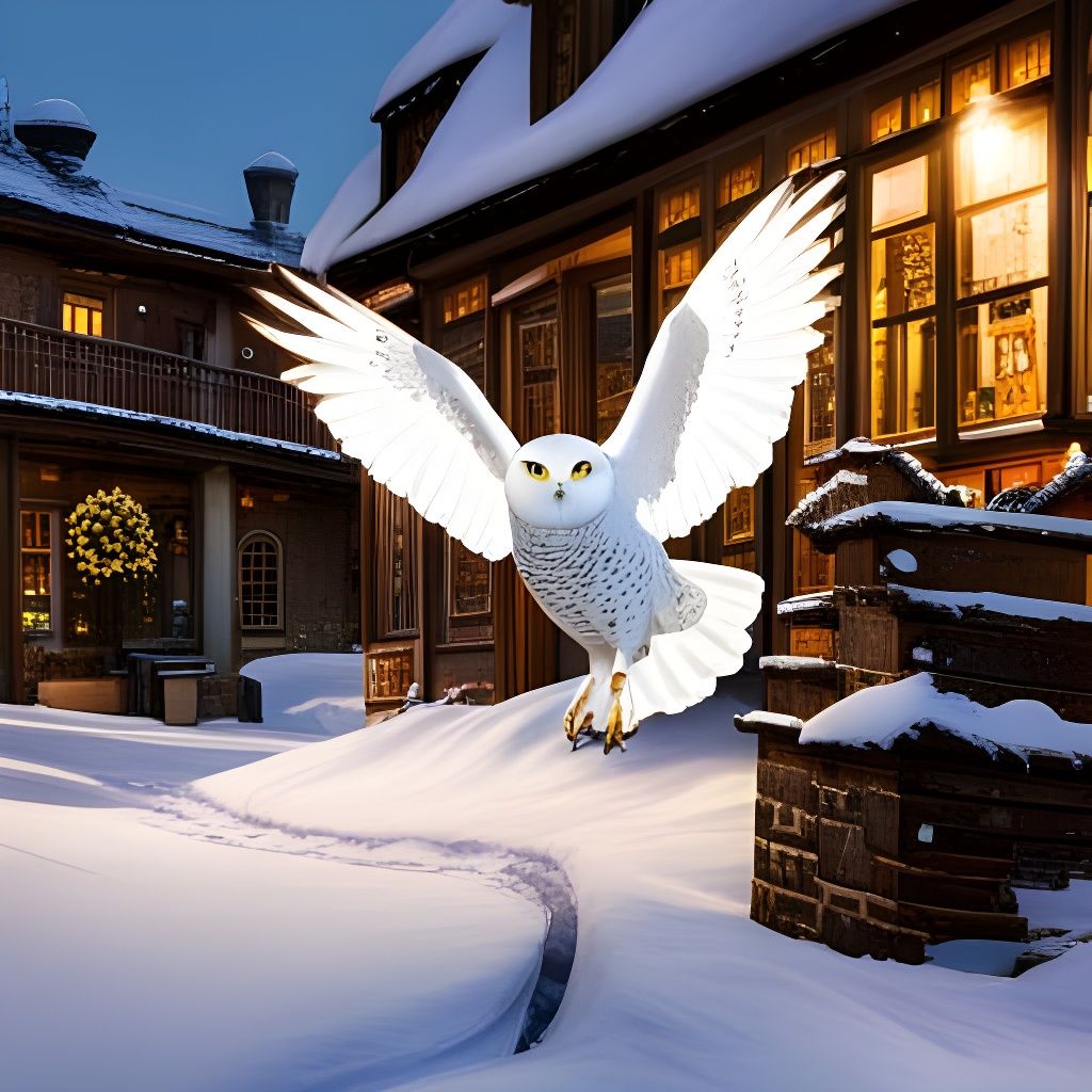 Snowy Owl at Privet Drive