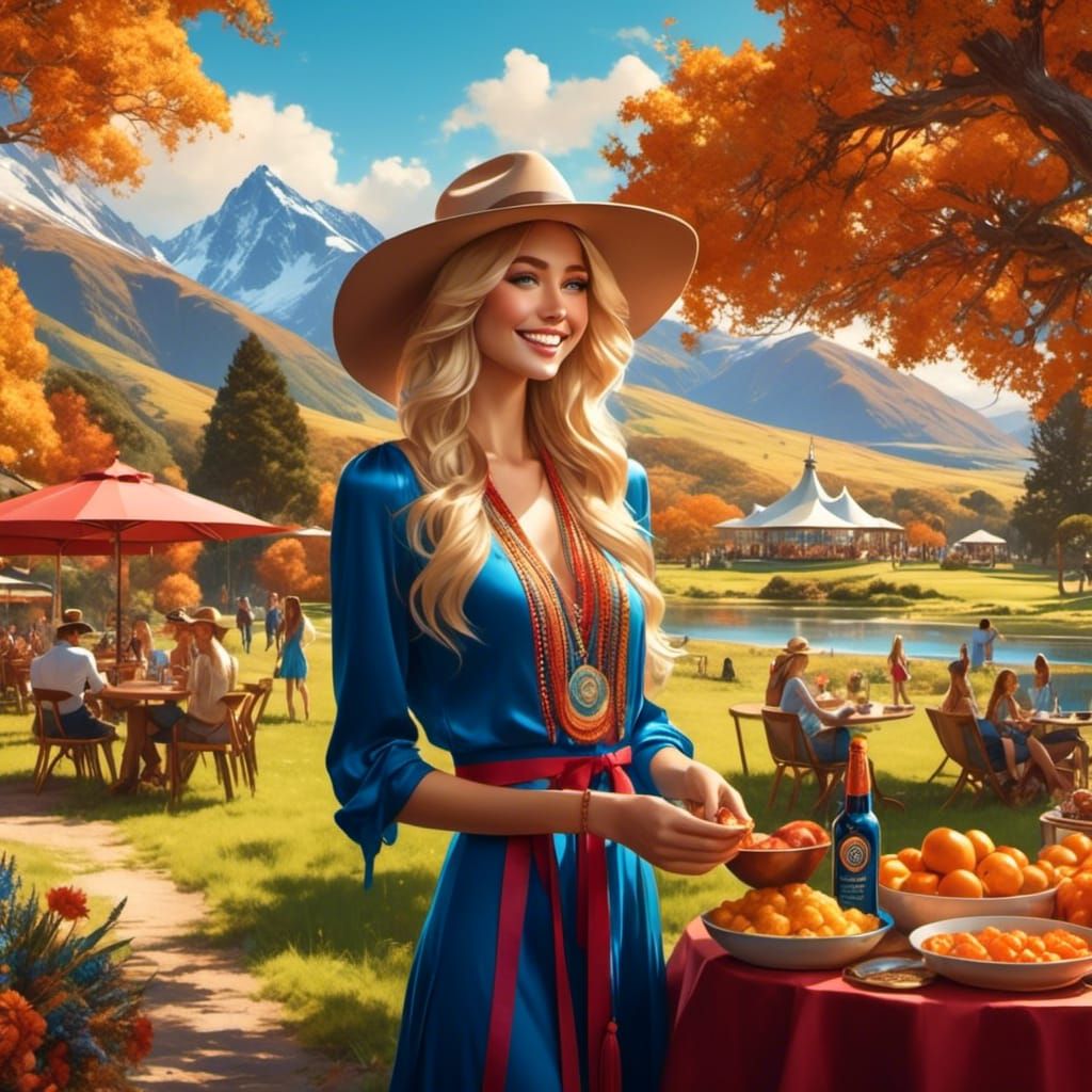 An all season location in New Zealand, spring flowers, summe...