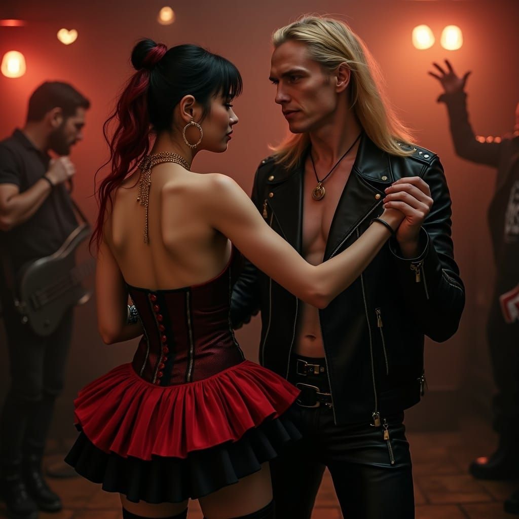 Korean Author and Swedish Metalhead Dancing in Goth Club