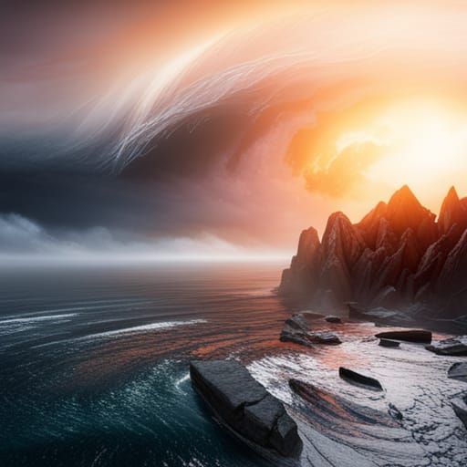 Eye of the Storm in 3D Cinematic Style