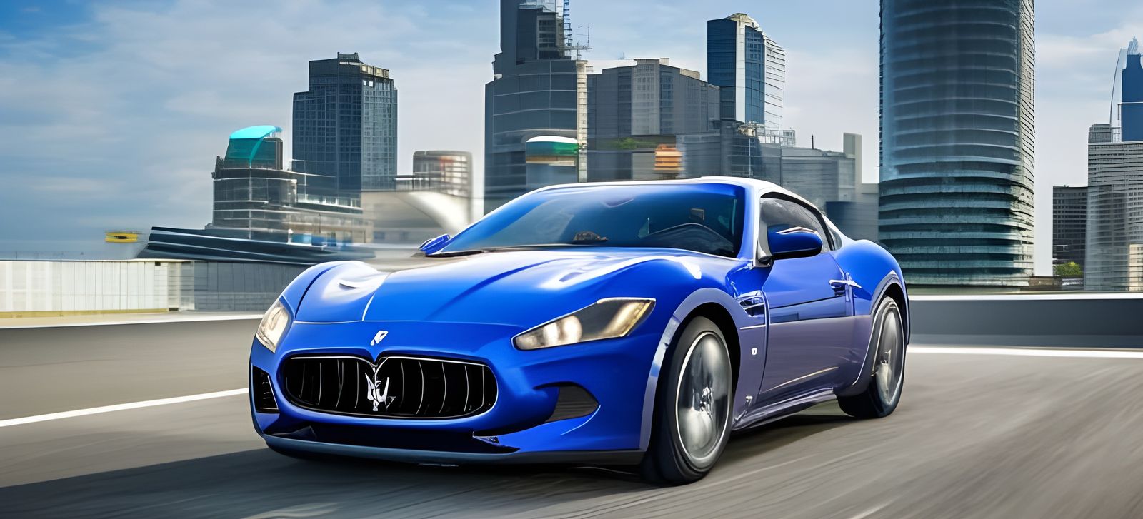 Sapphire Maserati GranTurismo on Metropolitan Highway