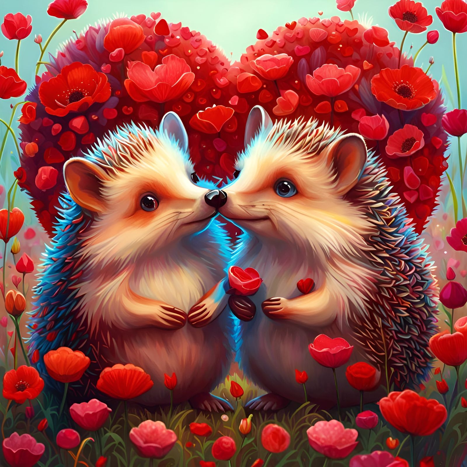 Cute Lovey Hedgehogs