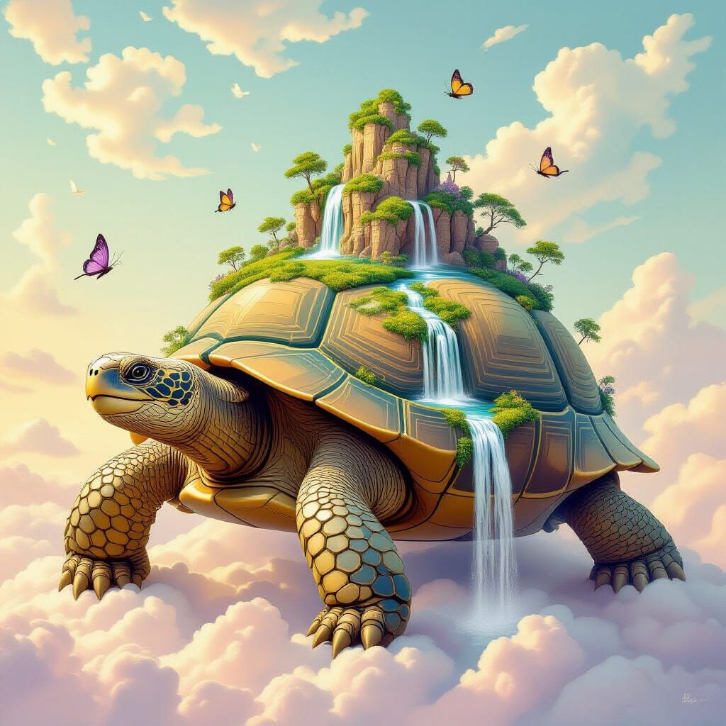 Ancient Tortoise Island Sky Traverse