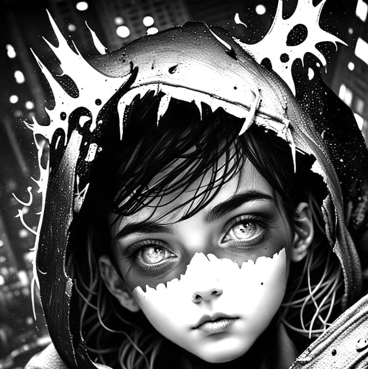 Titan Portrait in Dramatic Lighting Style