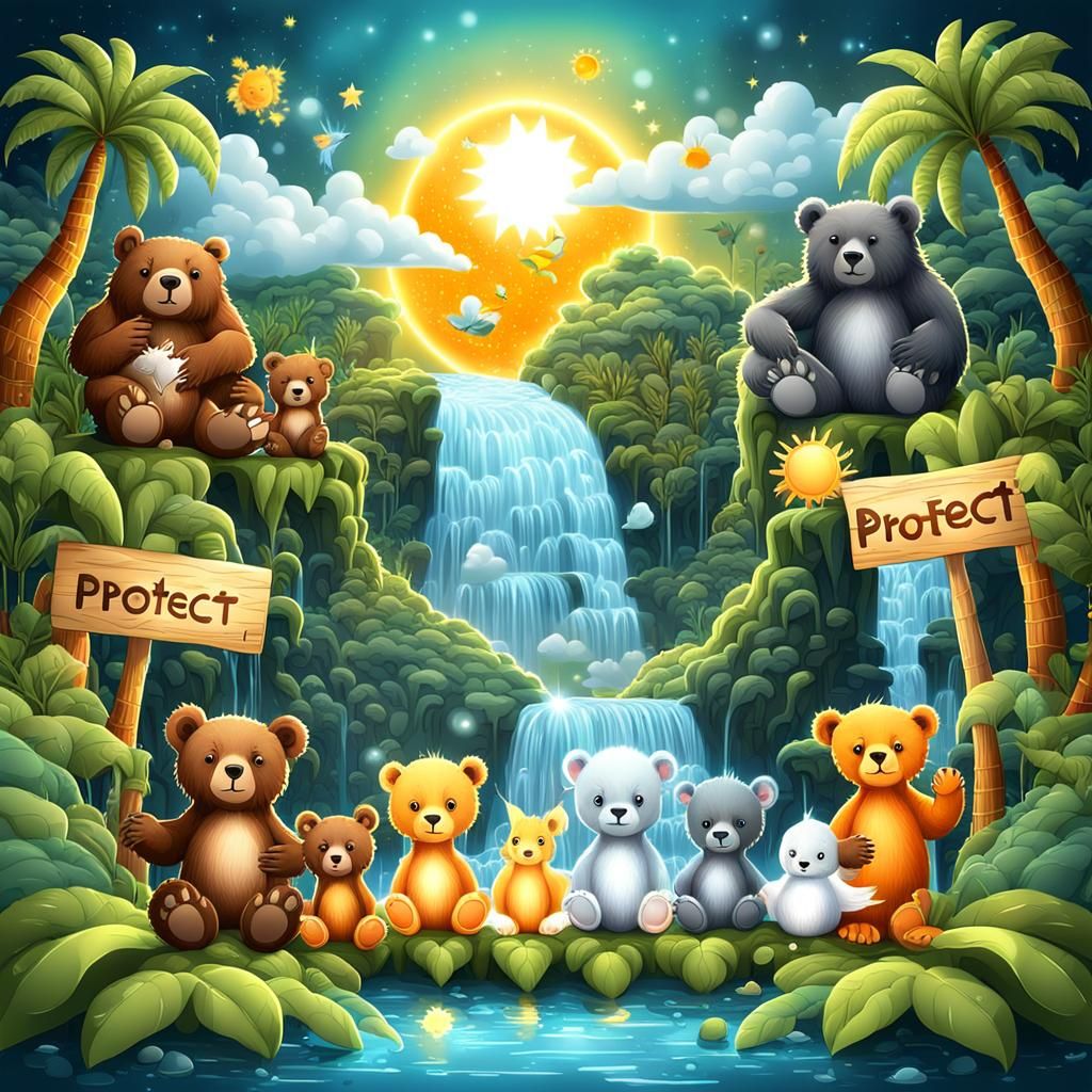 Cute Baby Animals Plea for Protection in Jungle