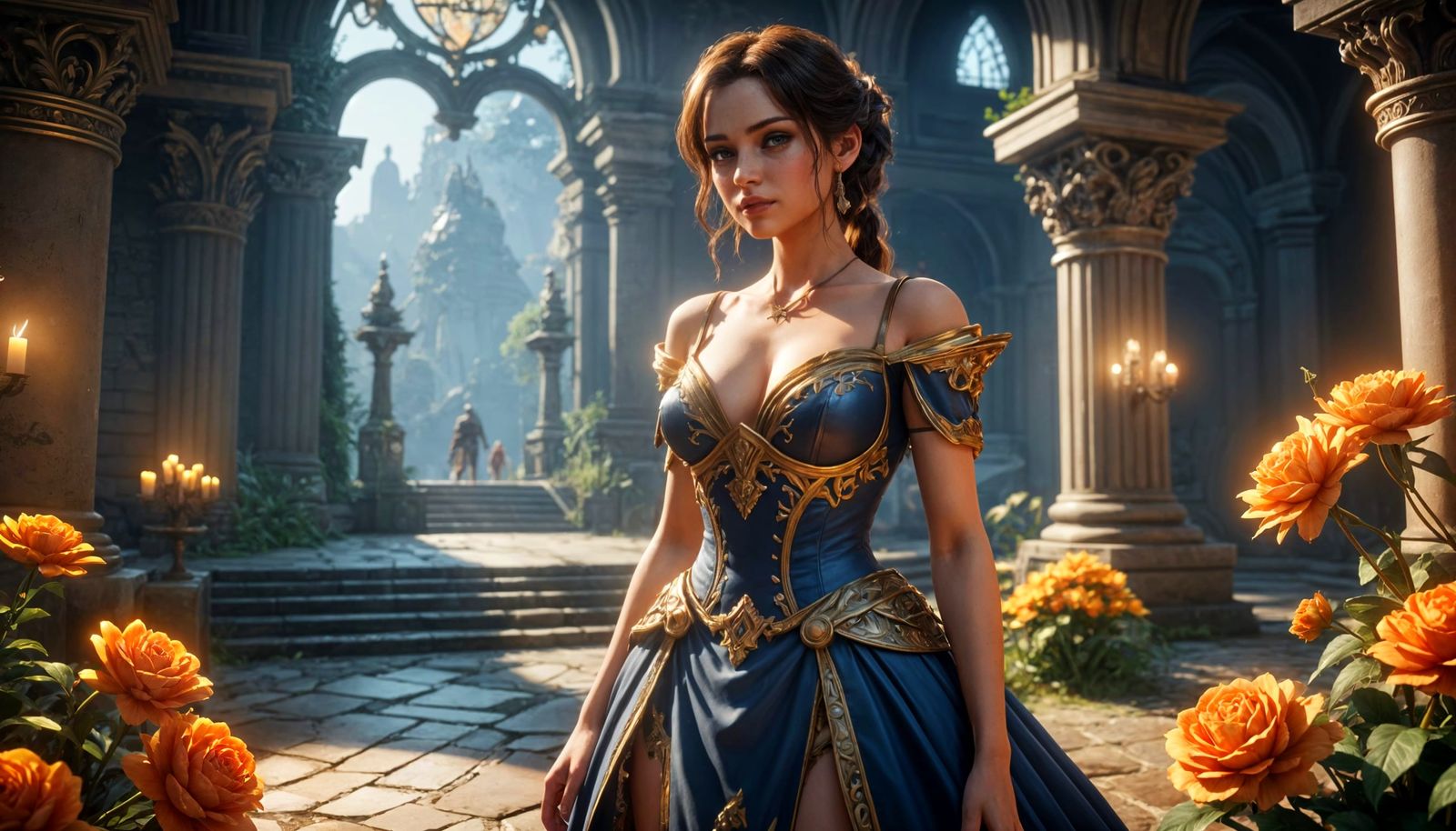 Eyes on Me in Epic 3D Game Cinematic Style