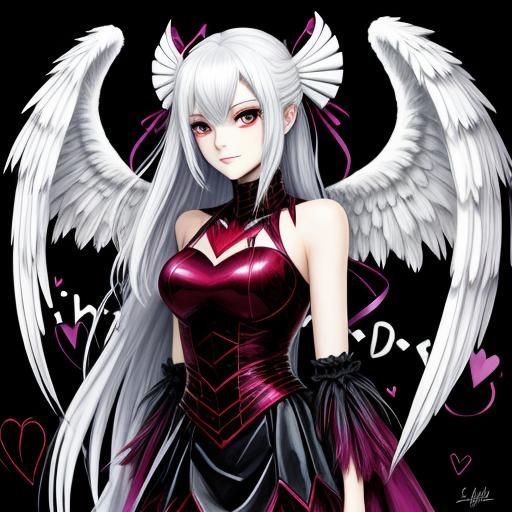 Angelic Demon Heart: Duality in AI Art