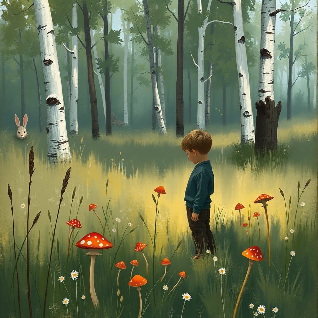 Man Searches for Rabbit in Whispering Meadow