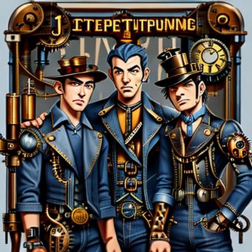 Denim Steampunk Pep Boys Matchbook Cover